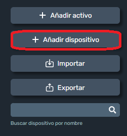 Añadir dispositivo en Dragsa