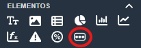 Botón del elemento single OEE en modo diseño de plantillas en la interfaz gráfica de Dragsa