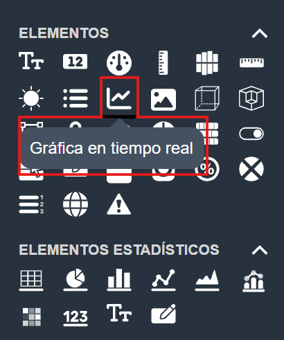 Tooltip del elemento en modo diseño de paneles en Dragsa