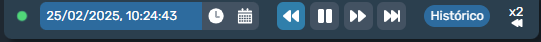 Botón retroceder usando el Wayback de los paneles de Dragsa en modo runtime